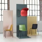 Cool picture of designer chairs from NCP in different colors.