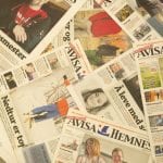 Lots of different editions of “Avisa Hemnes”, the local newspaper.
